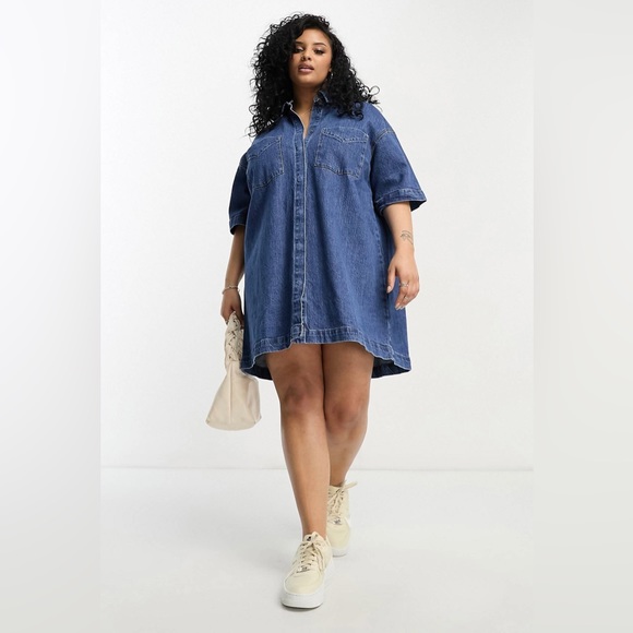 ASOS Curve Dresses & Skirts - ASOS Curve Short Denim Dress